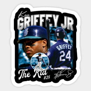 Ken Griffey Jr The Kid Basketball Legend Signature Vintage Retro 80s 90s Bootleg Rap Style Sticker